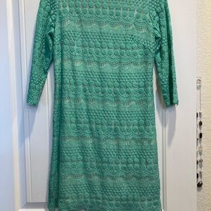 RN Studio mint green lace dress. Size 4